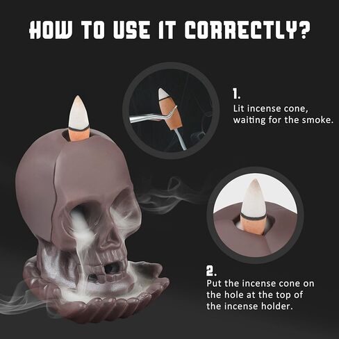 مبخرة من السيراميك مع 120 مخروط بخور من سويو، عصا بخور مع 30 خرزة و30 عصا بخار، زخرفة علاجية in Kuwait