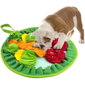 WishLotus حصيرة الشم للحيوانات الأليفة خالية من الانزلاق مع حبل معلق، حصيرة الشم للكلاب لاستهلاك الطاقة وتخفيف التوتر، حصيرة الشم للحيوانات الأليفة للأرانب والهامستر والكلاب لتحسين الهضم (الزهور الكثيفة) in Kuwait