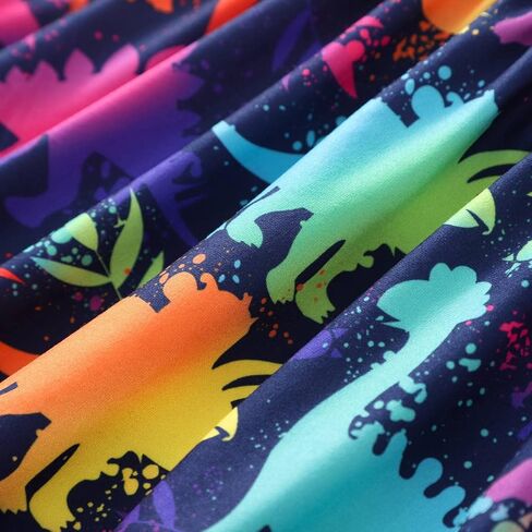 Toddler Baby Girl Dresses Summer Dinosaur Print Dress Sundress Ruffle Skirts Clothes in Kuwait