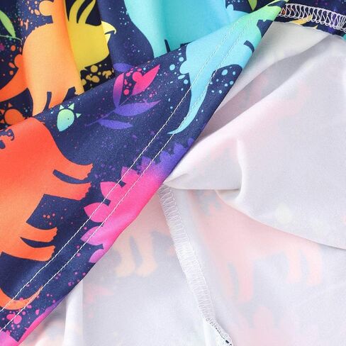 Toddler Baby Girl Dresses Summer Dinosaur Print Dress Sundress Ruffle Skirts Clothes in Kuwait