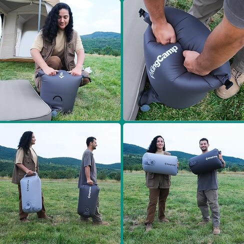 KingCamp Air Pump Sack, Roll Top Compression Pump Bag for Inflation Sleeping Mats, Ultralight Pump Sack for Camping Foam Sleeping Pad Mattress, Multi-Use Waterproof Outdoor Dry Bag Storage Bag in Saudi Arabia