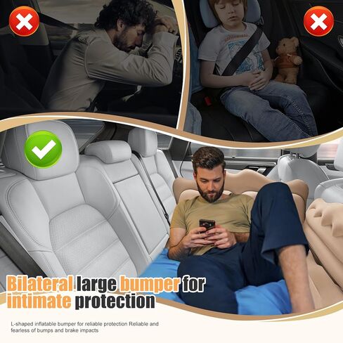 مرتبة هوائية لسيارات الدفع الرباعي من كوس داسك لسيارة تيسلا موديل Y موديل 3، S، X، مرتبة سرير سيارة محدثة 2023 بسطح متدفق للنوم، ملحقات الرحلات على الطريق in Kuwait