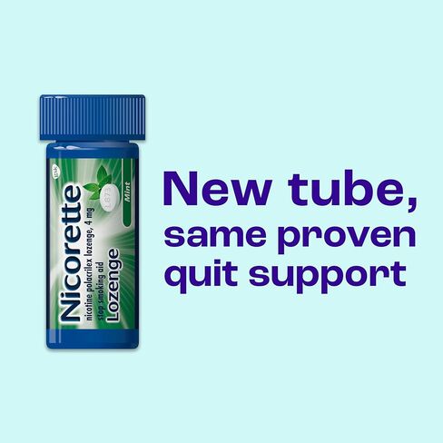 Nicorette 2 mg Nicotine Lozenges to Quit Smoking - Mint Flavored Stop Smoking Aid, 72 Count in Kuwait