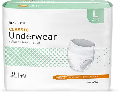 McKesson Classic Underwear, Incontinence, Light Absorbency, Medium, 80 Count in Kuwait