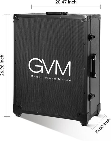 GVM Teleprompter with Android Tablet,18" Teleprompter Kit with Remote Control & App, Teleprompter for camcorders/Digital Cameras, Colorless Spectroscope, Ultra HD Wide-Angle Lens with Carry Case in Saudi Arabia