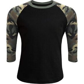 ILTEX Kids & Youth Baseball Raglan T-Shirt 3/4 Sleeve Infant Toddler Youth Athletic Jersey Sports Casual (20+ Colors) in Kuwait