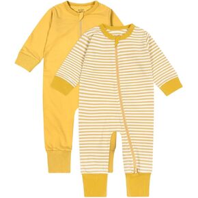 تعليم Leanbh بيبي بنين بنات 2-حزمة منامة القطن 2 طريقة سستة طويلة الأكمام رومبير بذلة النوم واللعب in Kuwait