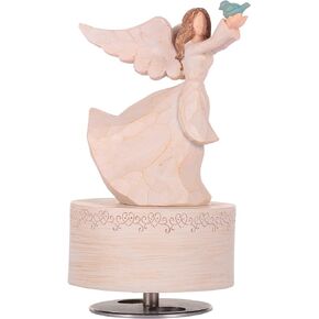 YT3 Studio Music Box for Mom,Gifts for Mom from Daughter,Sculpted Hand-Painted Musical Figure Gifts Mother Daughter Figurine Music Box,Mother's Day Birthday Gifts for Mom and Daughter