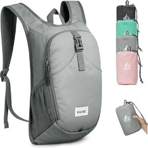 G4Free 10L Hiking Backpack, Lightweight Small Hiking Daypack Outdoor Travel Foldable Shoulder Bag, Pink