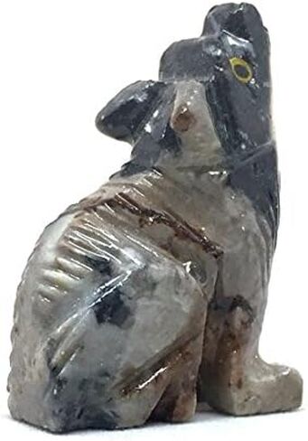 Nelson Creations, LLC تمثال نحت حجر الطوطم من حجر الصابون الطبيعي المنحوت يدويًا على شكل حيوان طوطم، 1.5 سم in Saudi Arabia