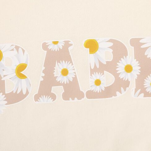 سويت شيرت للفتيات الصغيرات بأكمام طويلة بلوفر بياقة دائرية وبلوزة للأطفال مطبوع عليها زهور ملابس الخريف والشتاء in Kuwait