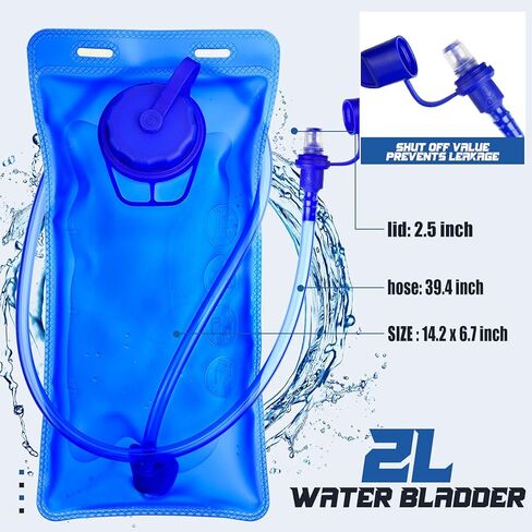 2 Pack Hydration Backpack Pack with 2L Water Bladder, Hiking Backpack with Hydration Bladder Water Rucksack Backpack Bladder Bag Cycling Bicycle Bike/Hiking Climbing Pouch in Saudi Arabia