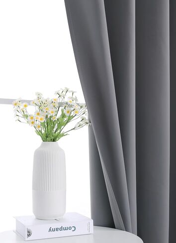 INLINAS Blackout Curtains for Bedroom, Thermal Insulated, Noise Reduction, Energy Saving Set of 2 Panels, Beige, 42W x 45L Inch in Kuwait