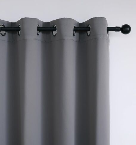 INLINAS Blackout Curtains for Bedroom, Thermal Insulated, Noise Reduction, Energy Saving Set of 2 Panels, Beige, 42W x 45L Inch in Kuwait