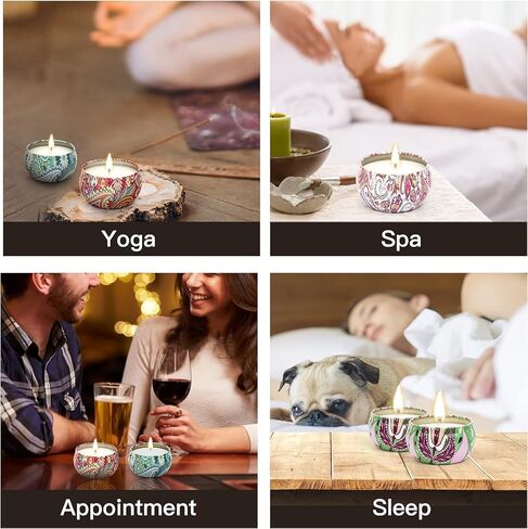 12 PCS Christmas Scented Candles Gifts for Women, Soy Wax Candles with Essential Oils Aromatherapy Candles for Home Scented, Stress Relief, Bath,Yoga, Christmas Thanksgiving Gift in Saudi Arabia
