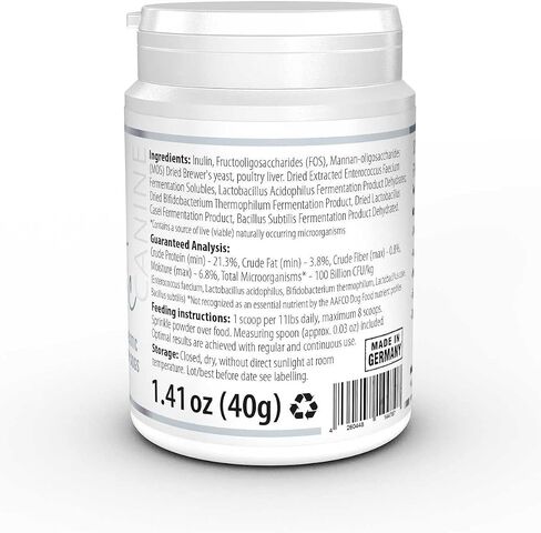 NutraVital Biotic Dog - Pre & Probiotics Powder for Dogs - Prebiotic & Probiotic Supplement for Gut Flora Digestive Health Bowel & Immune System Support - Functional Blend Veterinary Supplements in Saudi Arabia