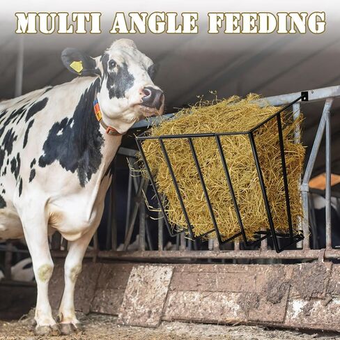 Zonon 3 قطع Hay Feeder جدار جبل انفصال الماعز القش الرف 23.62x22.76x11.81 بوصة متعددة الجوانب حامل القش الخيول الثقيلة لوازم تغذية الحصان للتركيب بدون جهد مزرعة كشك الحصان in Kuwait