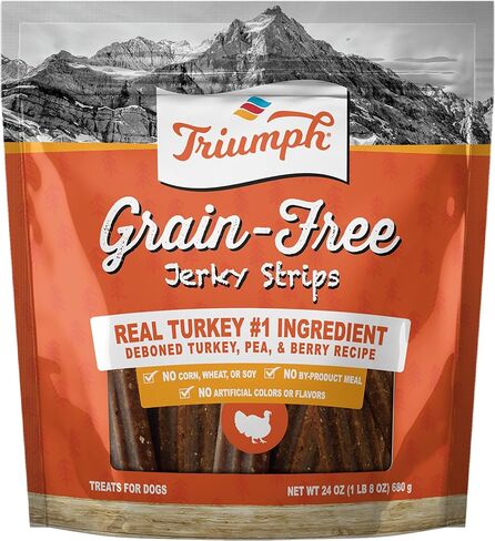 وصفة Triumph Free Spirit الخالية من الحبوب بالسلمون والخضار Jerky Bites Soft Dog Treats | 24 أونصة in Kuwait