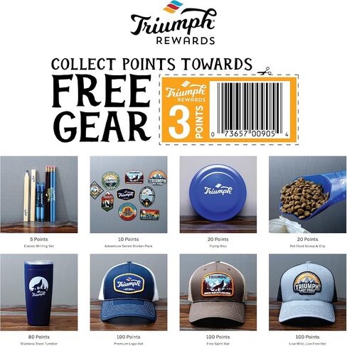 وصفة Triumph Free Spirit الخالية من الحبوب بالسلمون والخضار Jerky Bites Soft Dog Treats | 24 أونصة in Kuwait