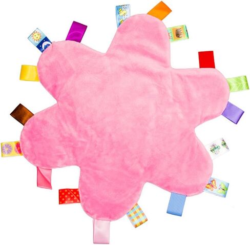 Inchant Taggy Soothing Security Blanket Plum Blossom Baby Velvet Comforter - Pink in Saudi Arabia