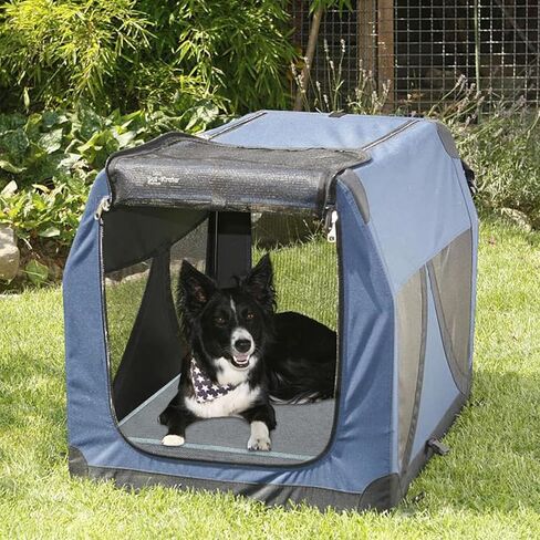 سرير قفص للكلاب من إمبسين - وسادة لقفص الكلاب، بساط قفص للحيوانات الأليفة قابل للعكس مع غطاء قابل للغسل وقابل للإزالة، وسادات بيت الكلب لأقفاص الكلاب مناسبة للكلاب من S إلى XXL - رمادي حجري in Kuwait