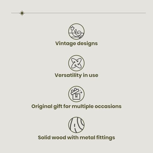 Brynnberg - صندوق تخزين كنز القرصان المزخرف العتيق - ميامي 11x6.7x6.3 - صندوق صندوق خشبي/خشبي متين مصنوع يدويًا مع قفل - أفضل هدية in Kuwait