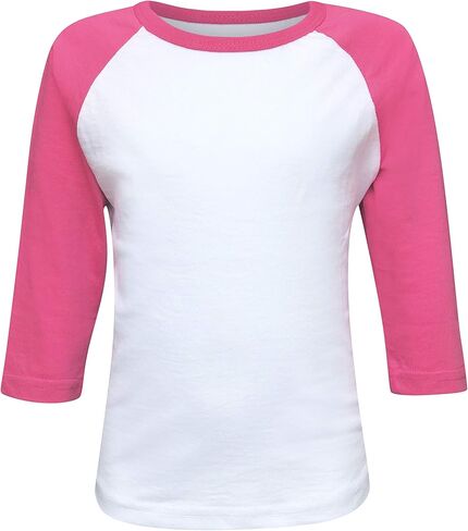 ILTEX Kids & Youth Baseball Raglan T-Shirt 3/4 Sleeve Infant Toddler Youth Athletic Jersey Sports Casual (20+ Colors) in Saudi Arabia