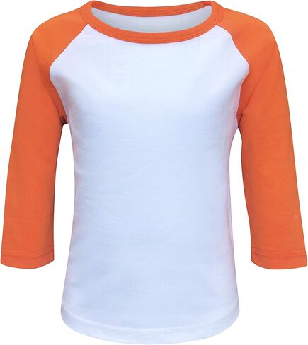 ILTEX Kids & Youth Baseball Raglan T-Shirt 3/4 Sleeve Infant Toddler Youth Athletic Jersey Sports Casual (20+ Colors) in Saudi Arabia