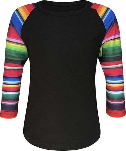 ILTEX Kids & Youth Baseball Raglan T-Shirt 3/4 Sleeve Infant Toddler Youth Athletic Jersey Sports Casual (20+ Colors) in Saudi Arabia