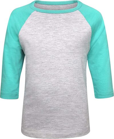 ILTEX Kids & Youth Baseball Raglan T-Shirt 3/4 Sleeve Infant Toddler Youth Athletic Jersey Sports Casual (20+ Colors) in Saudi Arabia
