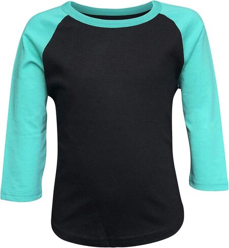 ILTEX Kids & Youth Baseball Raglan T-Shirt 3/4 Sleeve Infant Toddler Youth Athletic Jersey Sports Casual (20+ Colors) in Saudi Arabia