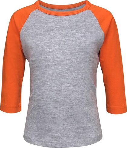 ILTEX Kids & Youth Baseball Raglan T-Shirt 3/4 Sleeve Infant Toddler Youth Athletic Jersey Sports Casual (20+ Colors) in Saudi Arabia