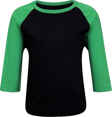 ILTEX Kids & Youth Baseball Raglan T-Shirt 3/4 Sleeve Infant Toddler Youth Athletic Jersey Sports Casual (20+ Colors) in Saudi Arabia