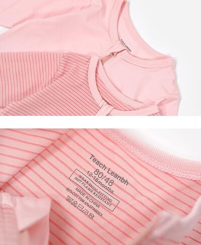 تعليم Leanbh بيبي بنين بنات 2-حزمة منامة القطن 2 طريقة سستة طويلة الأكمام رومبير بذلة النوم واللعب in Kuwait