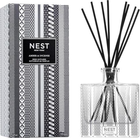 NEST Fragrances Amber & Incense Reed Diffuser, 5 Fluid Ounces in Kuwait