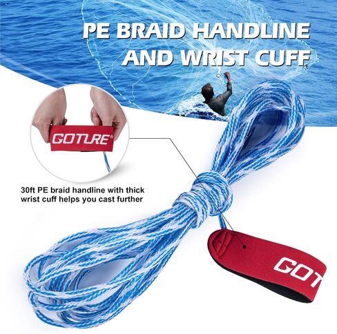 Goture American Fishing Cast Net,Casting Nets Freshwater Saltwater for Bait Fish Shrimp Trap 3ft/4ft/6ft/7ft/8ft/10ft/12ft Radius 1/4 3/8inch Mesh Size,Throw Fishing Castnet with Needle Shuttle in Saudi Arabia