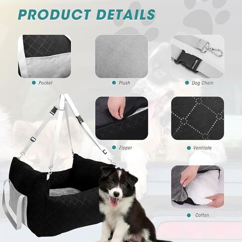 fophop Large Dog Car Seat for Large Medium Dogs,Washable Big Dog Bed Sofa Travel Seat,Fits Cars Trucks in Kuwait