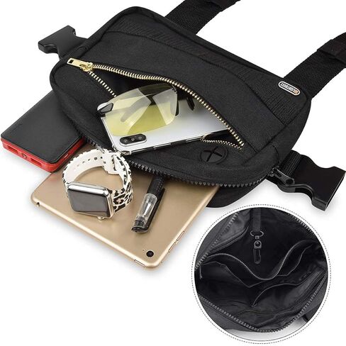 حقيبة صدر رياضية خارجية من LIGHT DUST، حقيبة صدر تكتيكية، معدات للرجال والنساء. الجري الترفيهي، المشي لمسافات طويلة in Kuwait