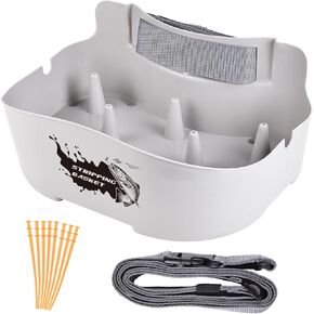 SF Fly Fishing Stripping Basket for Line Tray Ergonomic Smooth Super Lightweight with 8 Silicone Spikes in Saudi Arabia