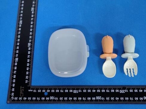 Bololo Forks and Spoons,Baby and Toddler Self-Feeding Utensils Led Weaning, Silicone and PPSU BPA Free Dishwasher Safe in Kuwait