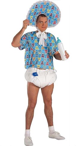Forum Novelties mens Big Baby Kit (Includes Diaper, Pin, Pacifier Only) in Saudi Arabia