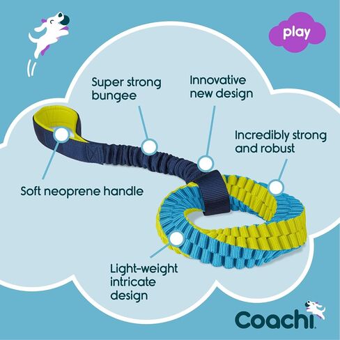 Coachi Tuggi Tug - Interactive Dog Toy for Tug of War & Play in Kuwait