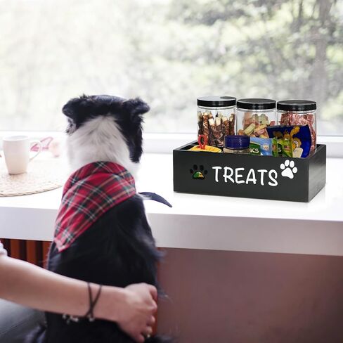 SOWA Dog Treat Container，Dog Food Storage Container for Dog and Cat,Cat Food Container for Pet Treat Container，Dog Snacks Treat for Dog Food Storage Dog Treat Jar for Kitchen Counter with 3 Lids in Kuwait