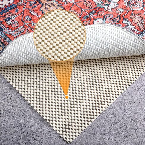 KLEVERISE Rug Pad Gripper 6x9 FT وسادات قبضة غير قابلة للانزلاق مقطوعة مجانًا وسادات سميكة إضافية للأرضيات الصلبة تحت السجاد وسادة حصيرة تحافظ على سجادك آمنًا وفي مكانه in Kuwait