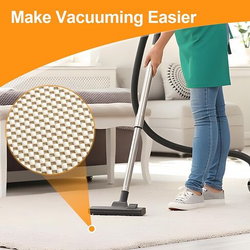 KLEVERISE Rug Pad Gripper 6x9 FT وسادات قبضة غير قابلة للانزلاق مقطوعة مجانًا وسادات سميكة إضافية للأرضيات الصلبة تحت السجاد وسادة حصيرة تحافظ على سجادك آمنًا وفي مكانه in Kuwait