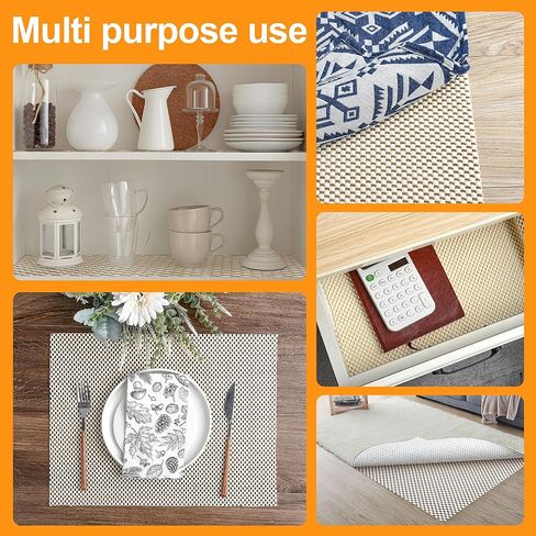KLEVERISE Rug Pad Gripper 6x9 FT وسادات قبضة غير قابلة للانزلاق مقطوعة مجانًا وسادات سميكة إضافية للأرضيات الصلبة تحت السجاد وسادة حصيرة تحافظ على سجادك آمنًا وفي مكانه in Kuwait
