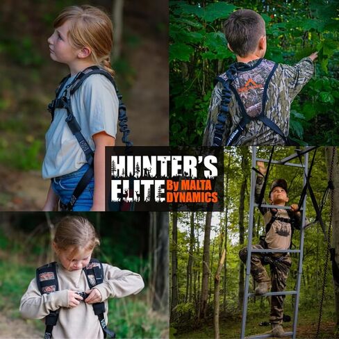 Hunter's Elite Youth Ultralight Tree Stand Safety Harness Kit Set, TrueTimber Patterns (Strata Camo) in Kuwait