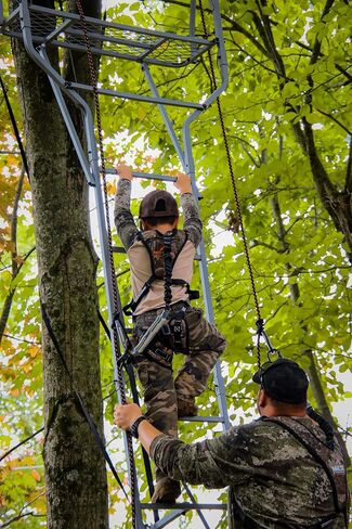Hunter's Elite Youth Ultralight Tree Stand Safety Harness Kit Set, TrueTimber Patterns (Strata Camo) in Kuwait