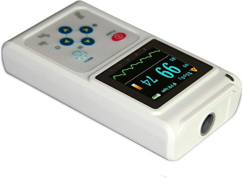 جهاز قياس التأكسج البيطري المحمول باليد CONTEC CMS60D-VET للقطط والكلاب مع مسبار معدل النبض اللسان/الأذن SPO2 in Kuwait