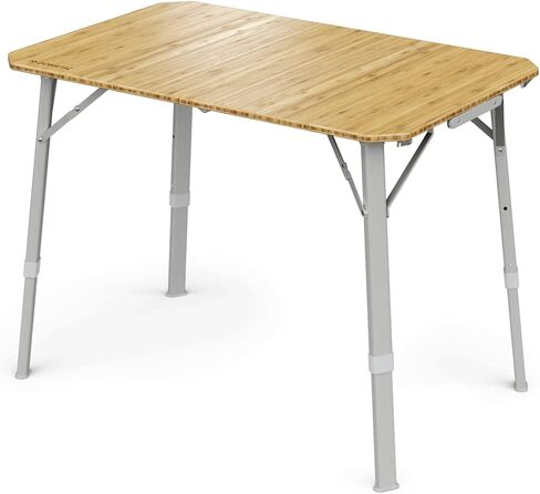 Dometic GO Compact Camp Table - Bamboo Table with Adjustable Height - Foldable and Portable | Carrying Case Sold Separately in Saudi Arabia